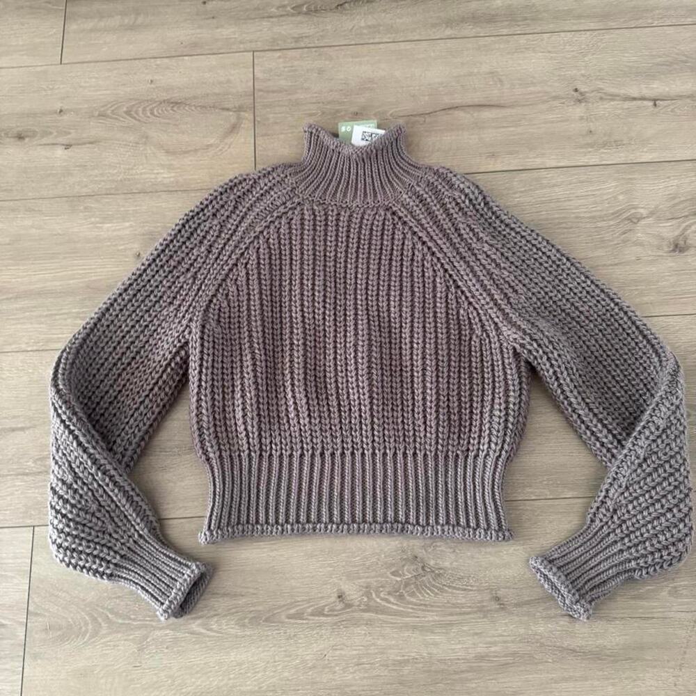 Women's Knit Turtleneck Sweater XS